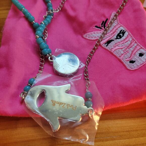 Evil Eye Hand Jewelry Set – Necklace & Bracelet with Blue Beads – New in Pouch - Picture 9 of 10